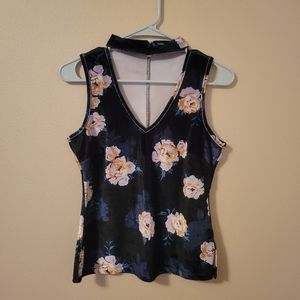 Candies Velvet Choker Sleeveless Top